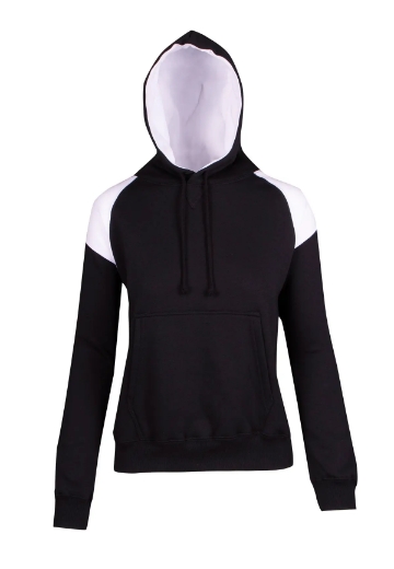 Picture of RAMO, Ladies Shoulder Contrast Panel Hoodie